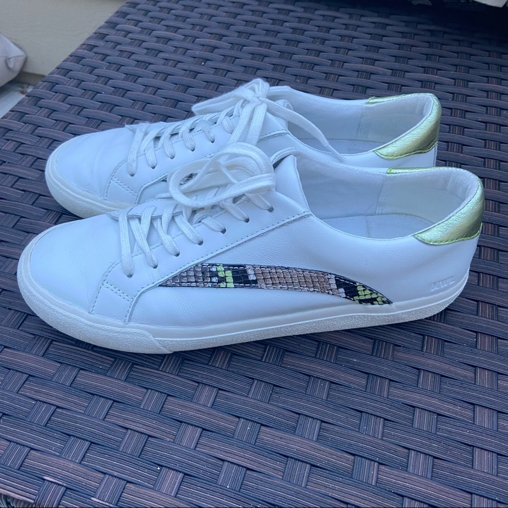 SIDEWALK LOW-TOP SNEAKERS SNAKE METALLIC LEATHER - Picture 7 of 13